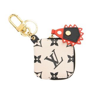 Louis Vuitton Limited Edition Bicolor Monogram Crafty Bag Charm Square Pouch
